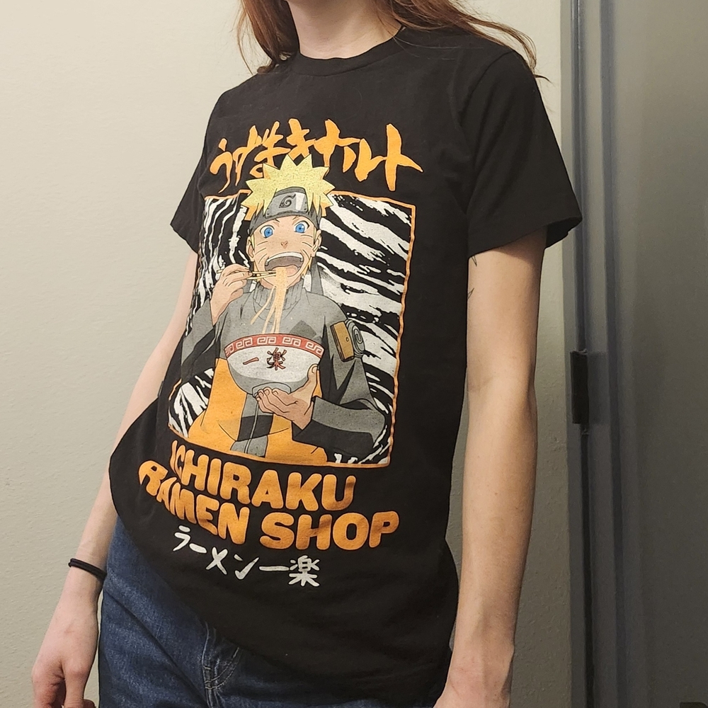 Black Ichiraku Ramen Shop Graphic T-Shirt